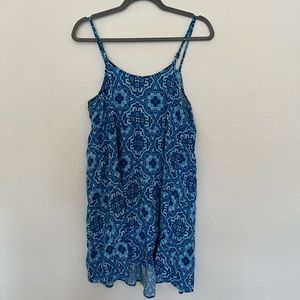Mossimo blue spaghetti strap dress size large